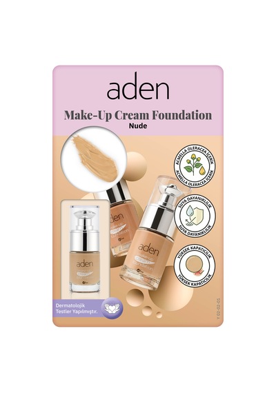 Aden Make-up Cream Foundation Nude Ten Diğer