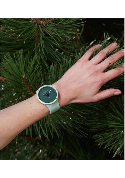 Swatch Sb03g100 Bıg Bold Bıoceramıc Forest Kadın/erkek Kol Saati Metal