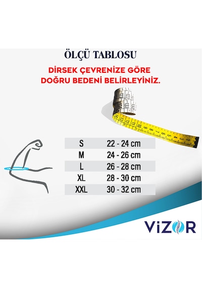 Vizor - Örme Silikon Destekli Dirseklik Code 307