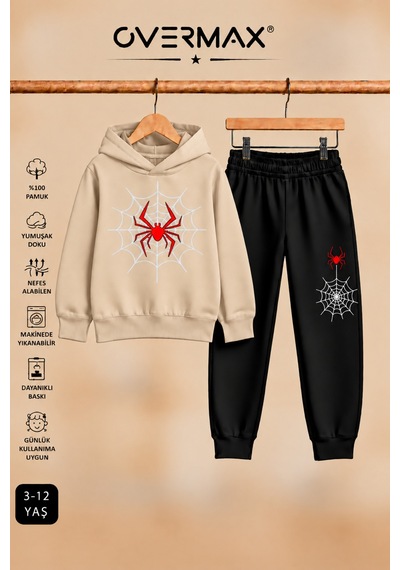Overmax Örümcek Ağ Baskılı Kapüşonlu Sweatshirt & Eşofman Altı Takım 3-12 Yaş Bej Üst-siyah Alt - 921046944 Bej Üst-siyah Alt Overmax Örümcek Ağ Baskılı Kapüşonlu Sweatshirt & Eşofman Altı Takım 3-12 Yaş Bej Üst-siyah Alt - 921046944 Bej Üst-siyah Alt