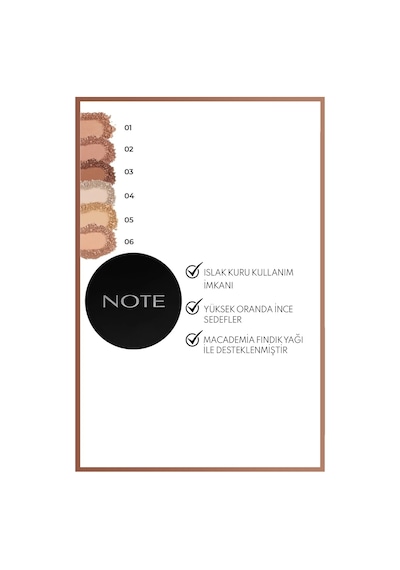 Note Cosmetique Baked Powder Işıltılı Bitişli Fırınlanmış Toz Pudra - 03 Caramel Cake