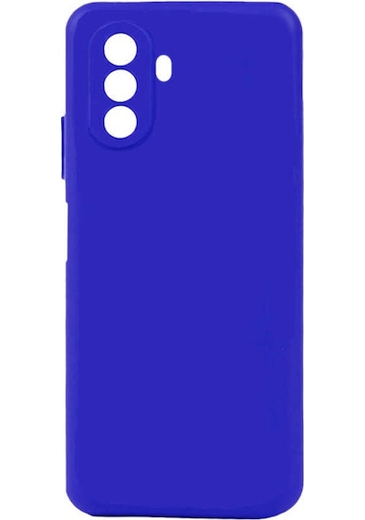 Kilifone - Huawei Uyumlu Nova Y70 - Kılıf Mat Soft Esnek Biye Silikon - Mavi