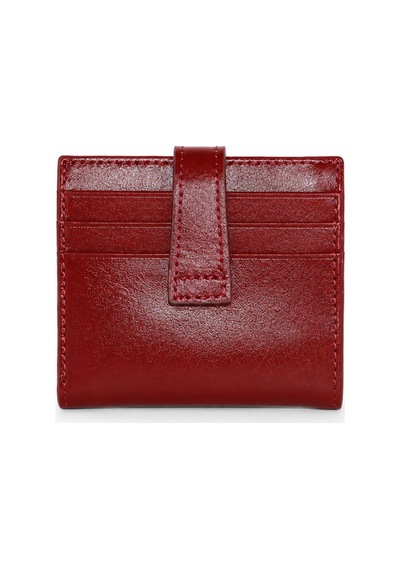Genel Markalar Vaulto Gerçek Deri Unisex Kartlık Bordo