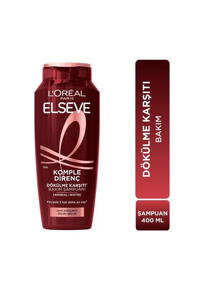 Ayrex L'oréal Paris Elseve Komple Direnç Dökülme Karşıtı Şampuan 400 Ml