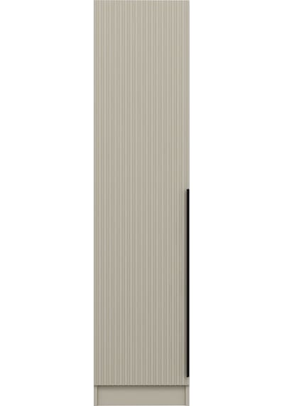 Minar Kale 1 Kapaklı Dolap Çizgili Mebran 210cm - Kumtaşı/kumtaşı - Raflı Kumtaşı