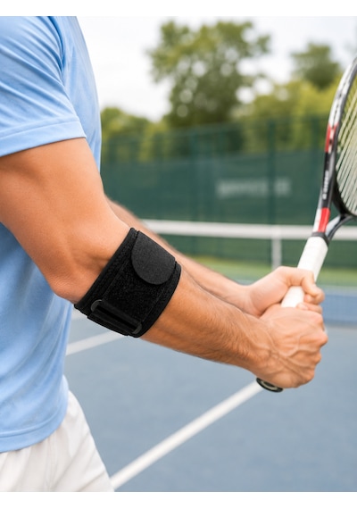 Golfçü Dirseği Bandajı Spor Ve Günlük Kullanım İçin Dirsek Bandı - Lisinya