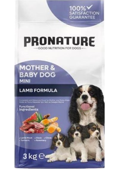 Pronature Mother & Baby Dog Kuzulu ve Pirinçli Yetişkin Köpek Maması 3 KG