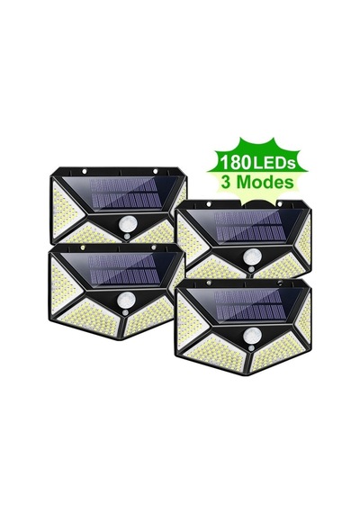 Solar Bahçe Aydınlatma 180 Led Güneş Enerjili Bahçe Lambası