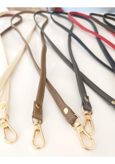 Angel Çanta Aksesuar Spagetti Model Çanta Sapı Krem Renk Light Gold Metal