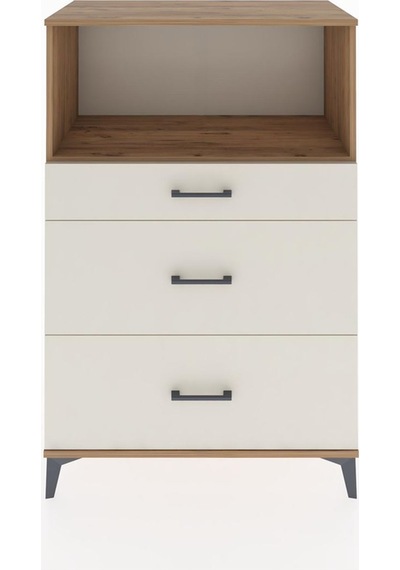 Hyperion Dolap Tek Raflı 3 Çekmeceli 88x44x134 Çam-aytaşı Atlas Çam