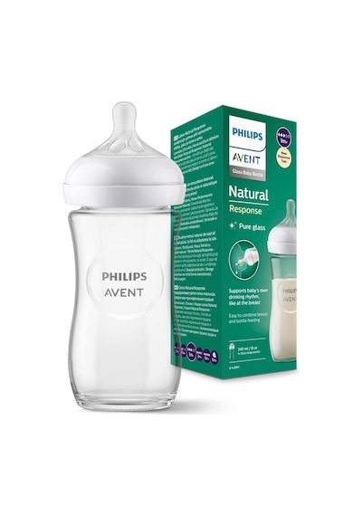 Philips Avent Natural Response Cam Biberon 1 Ay+ 240 Ml, Tepkili Biberon Emziği Scy933/01
