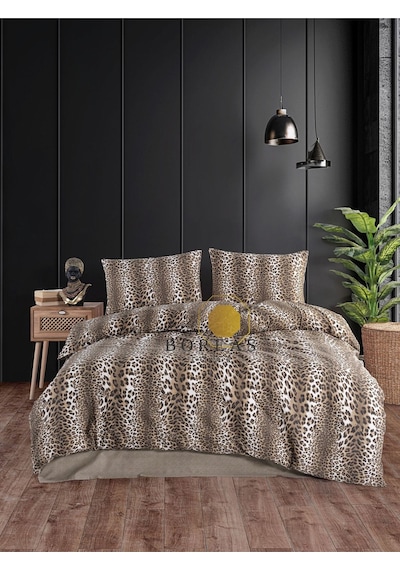 Leopar Tek Kişilik Nevresim Seti Nevresim+1yastık Çarşafsız Leopar