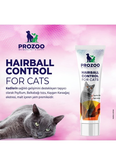 Prozoo Tüy Yumağı Önleyici Attırıcı Kedi İçin Multivitaminli Malt Macun 100 ML