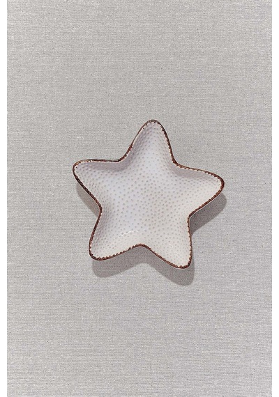 Pasabahce Starfish Seramik Tabak L Krem - 1 Adet