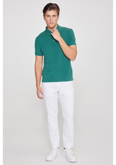 Ac&Co / Altınyıldız Classics Erkek Koyu Yeşil Slim Fit Dar Kesim Polo Yaka Kısa Kollu Tişört 4A4820200001Kyls Yeşil Ac&Co / Altınyıldız Classics Erkek Koyu Yeşil Slim Fit Dar Kesim Polo Yaka Kısa Kollu Tişört 4A4820200001Kyls Yeşil
