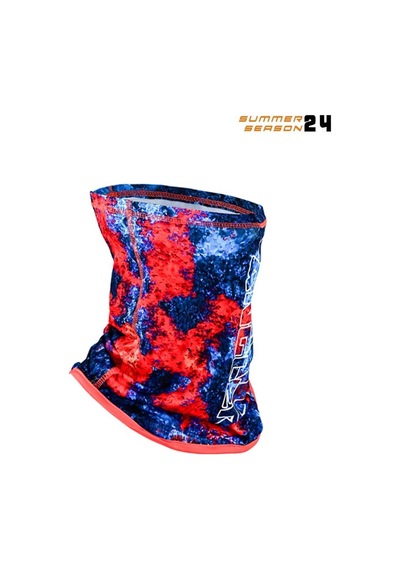 Fujin Pro Angler Neck Gaiter Boyunluk Red Reef Çok Renkli