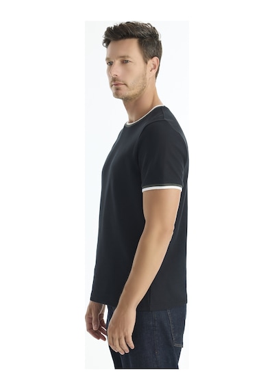 Yargıcı Regular Bisiklet Yaka Kısa Kol T-shirt 25kets9002x 001 SIYAH