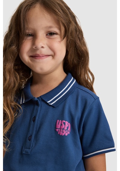 U.s. Polo Assn. Kız Çocuk Açık Lacivert Elbise Örme 50325649-vr059