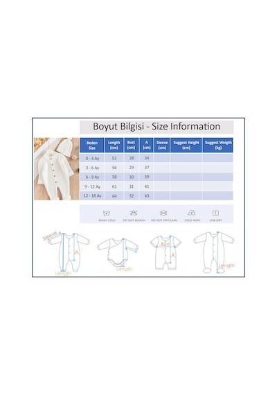 Babymod Şapkalı Unisex Kışlık Bereli Bebek Tulum 001