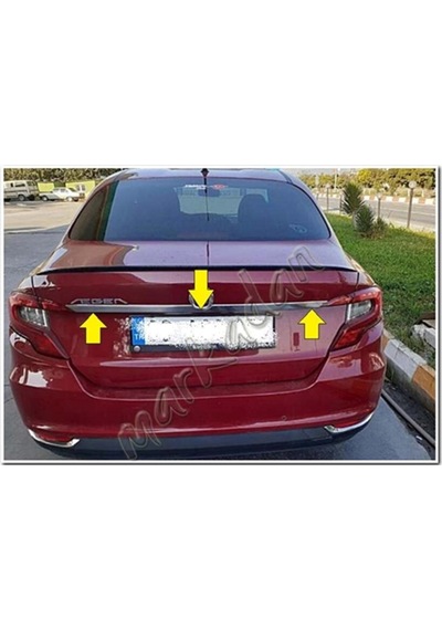Markadan Fiat Egea Sedan Krom Bagaj Çıtası 2015 Sonrası  Paslanmaz