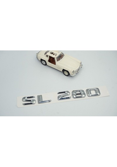 SL 280 Bagaj Krom Metal 3M 3D Yazı Logo