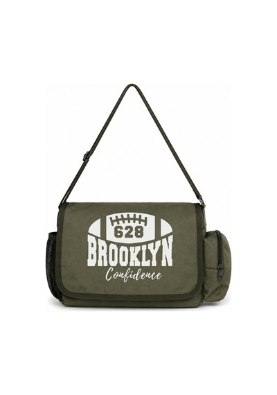 Sevbano Brooklyn 628 Baskılı Unisex Okul, Spor, Ofis Çok Amaçlı Postacı Ç Haki