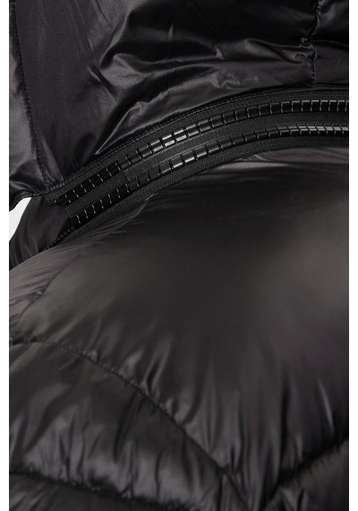 EA7 Logolu Kapitoneli Regular Fit Kapüşonlu Şişme Mont Erkek MONT 6DPB71 PN2MZ 1200 Siyah