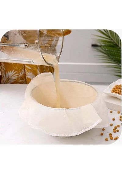 Turkuazshop Çember Süzme Bezi, Yıkanabilir Keten Bez Natural Organik 2 Ebat 40x40-60x60 Sku: Mır8690010152893 0