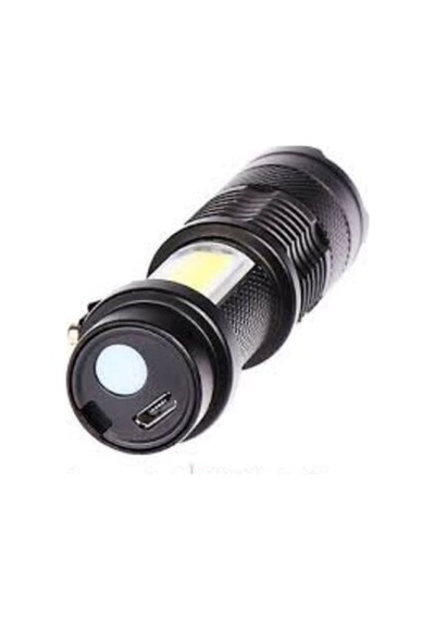 Şarjlı Led El Feneri - 14500 Pil Dahil 4 Işık Modu Mini Boy Diğer