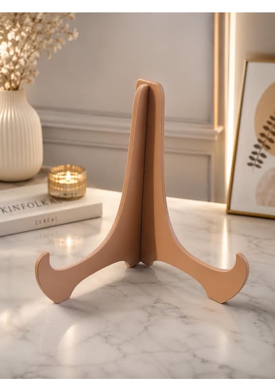 Büyük Boy Tabak Standı 23x24 Cm Dekoratif Tabak Sergileme Standı Battal Boy Tabaklar İçin 6 Mm