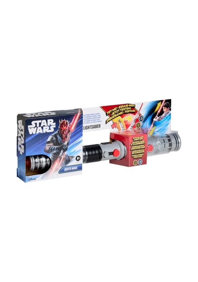 Darth Maul Elektronik Çift Bıçaklı Işın Kılını, Resmi Lisanslı Kırmızı Işın Kılıcı, Kostümleriyle Kullanın, 4 Yaş Ve Üzeri Erkek Ve Kız Çocukları İçin Oyuncaklar
