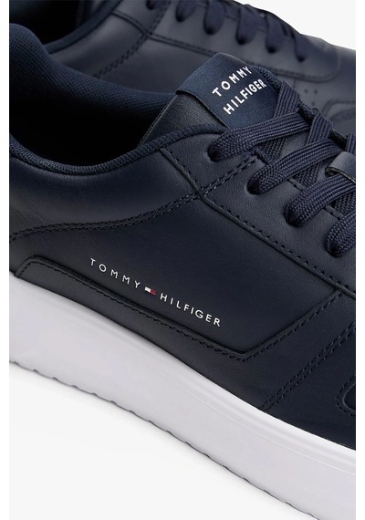 Tommy Hilfiger Modern Hafif Tabanlı Deri Erkek Sneaker Fm0fm05529dw5 Mavi