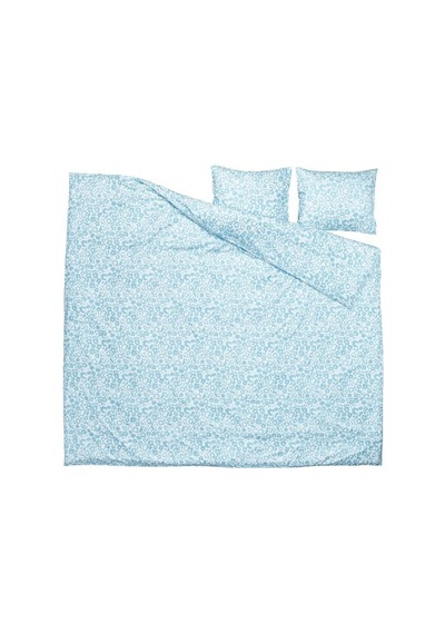 Ikea Cymbalblomma Çift Kişilik Nevresim Takımı 220 X 240 Cm Beyaz - Lacivert