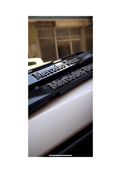 5d Ultra Parlak Kabartma Mercedes Benz Uyumlu Takmatik Pleksi Plakalık - 579958100