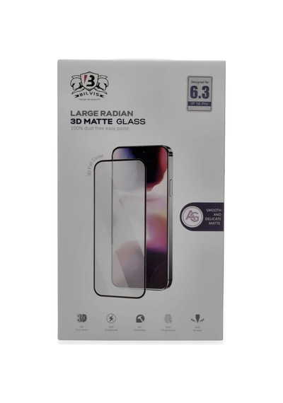 Mey İthalat İphone 16 Pro Max Bilvis 3d Mat Cam Ekran Koruyucu