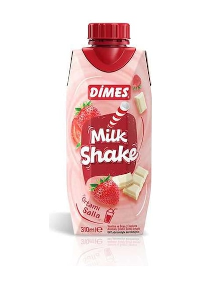 Milkshake Çilekli Beyaz Çikolatalı 310 Ml.