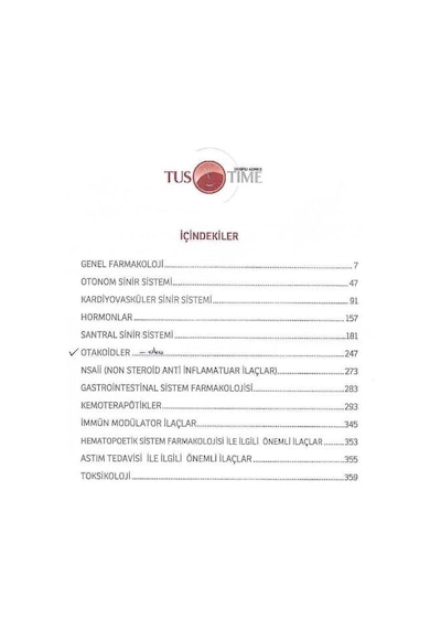 Tus Time İnfotus Farmakoloji