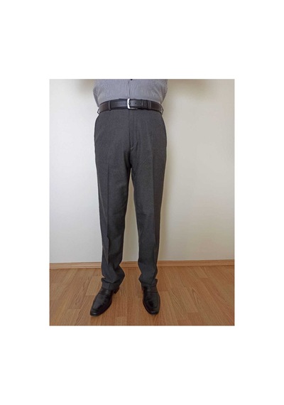 Baw Company Erkek Füme Klasik Kesim Kumaş Pantolon