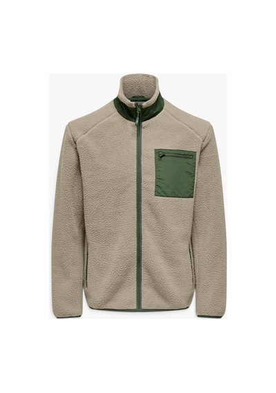 Only & Sons Erkek Onsdallas Sherpa Jacket Bej Mont Ceket- 22025599