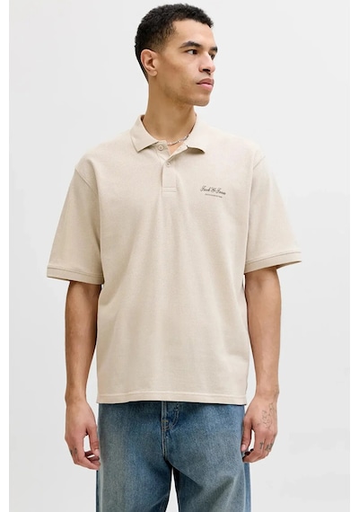 Jack & Jones Erkek Polo Yaka T Shirt 12288877 Taş