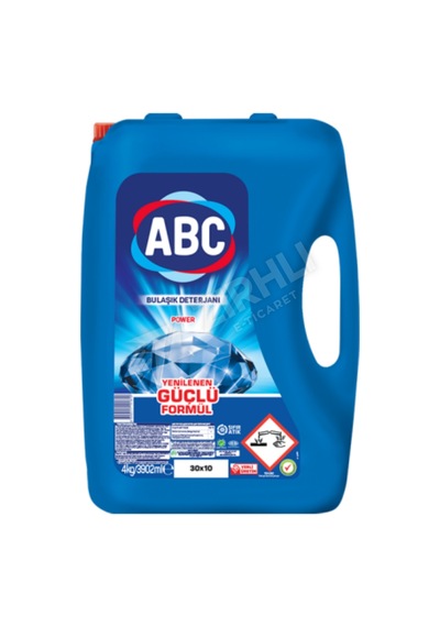 3 Adet Abc Bulaşık Deterjanı Power 4 Lt