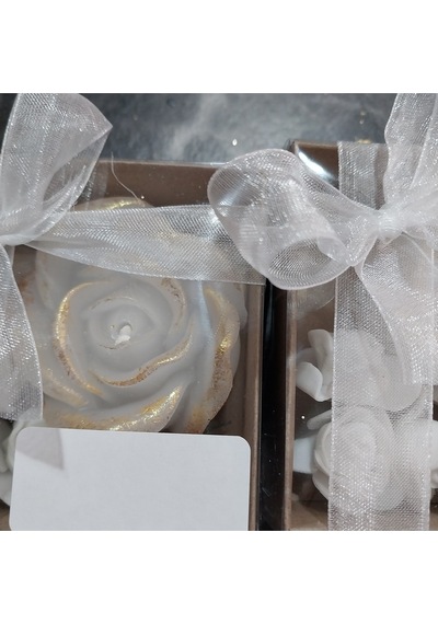 Bernami Mumluk Şamdanpinterest Kutulu 10 Adet Çiçekli Gül Mum Nişan Nikah Söz Hediyelik Diğer