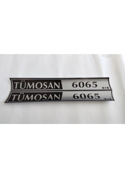 Tümosan Klasik 6065 Yan Yazı Tanıtım Etiketi 2017 ve üstü Sağ - Sol Takım