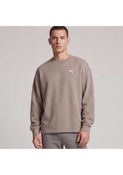 Puma Ess Elevated Relaxed Materia Gri Sweatshirts 694308 81