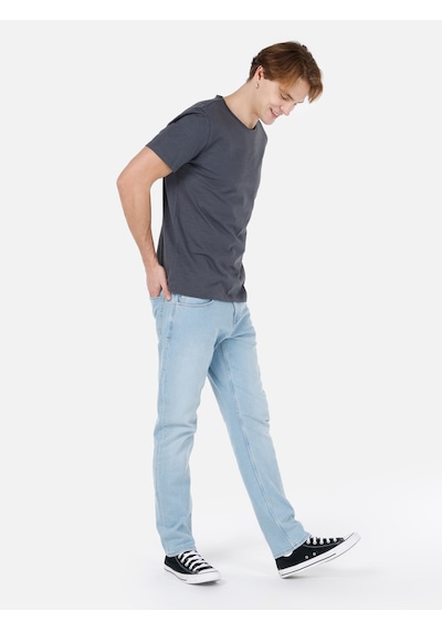 Colin's Colins Regular Fit Bisiklet Yaka Basic Antrasit Erkek Kısa Kol Tişört Cl1058580 Antrasit