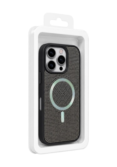 Nettech Apple iPhone 11 Uyumlu Taşlı Seri Arka Koruma Kılıf - Gri