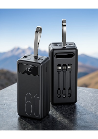 Powerbank 60.000 Mah 4 Portlu Dijital Göstergeli Uucz60000powerbank3 Çok Renkli