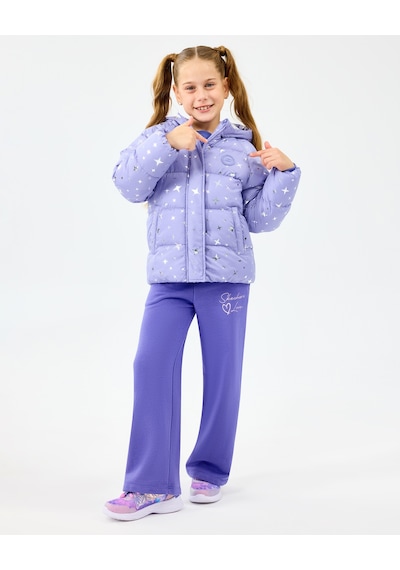 Skechers G Puffer Jacket Büyük Kız Çocuk Lightlilac Mont Sk2520052-2195 Lightlilac