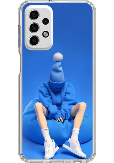Samsung Galaxy A33 Uyumlu Şeffaf Kılıf No Face 5 Tasarımlı