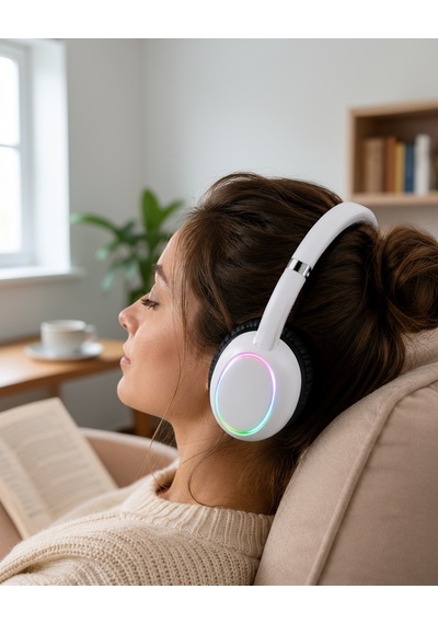 Kulak Üstü Bluetooth Kulaklık Mikrofonlu Ergonomik Tasarım Uczzmax17beyaz-5